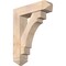 Ekena Millwork Merced Arts and Crafts Smooth Bracket w/ Offset Brace, Douglas Fir, 7 1/2"W x 28"D x 36"H BKT0806X28X36MRC03SDF - alternate 1